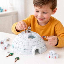 Gra zręcznościowa zbuduj igloo z pingwinami dla dzieci 5+