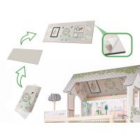 Domek dla lalek drewniany lulilo floro boho LED 78 cm