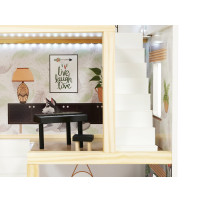 Domek dla lalek drewniany lulilo floro boho LED 78 cm