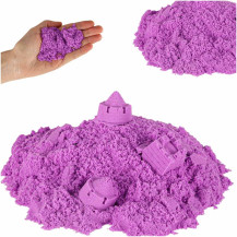 Piasek sensoryczny fioletowy dla dzieci 1 kg - magiczny piasek