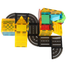 Klocki magnetyczne 3D konstrukcyjne 50 elementów STEM dla dzieci