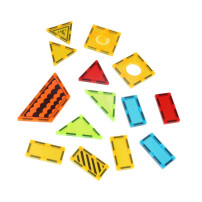 Klocki magnetyczne 3D konstrukcyjne 50 elementów STEM dla dzieci