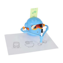 Interaktywny robot rysujący edukacyjny STEM niebieski dla dzieci