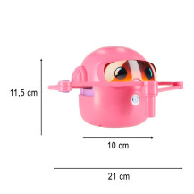 Robot rysujący edukacyjny z fiszkami i mazakami, różowy