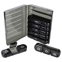 Organizer na tabletki i leki tygodniowy czarny KX2968