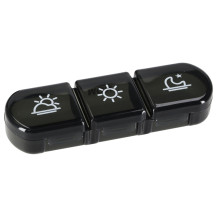 Organizer na tabletki i leki tygodniowy czarny KX2968