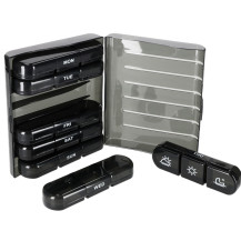 Organizer na tabletki i leki tygodniowy czarny KX2968