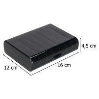 Organizer na tabletki i leki tygodniowy czarny KX2968