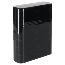 Organizer na tabletki i leki tygodniowy czarny KX2968