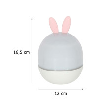 Lampka nocna projektor gwiazd LED USB królik z pilotem, 6 motywów