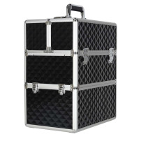 Kuferek na kosmetyki XXL 3D walizka organizer piętrowy