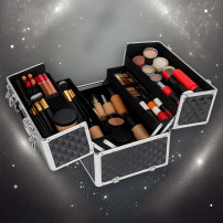Kuferek na kosmetyki XXL 3D walizka organizer piętrowy