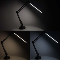 Lampka biurkowa LED USB z klipsem, regulacja jasności i barwy