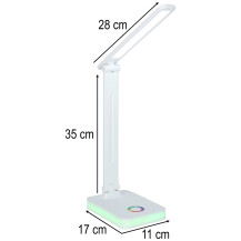 Lampka biurkowa LED USB z RGB i regulacją światła