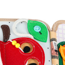 Książeczka sensoryczna filcowa żyrafa 3D - zabawka edukacyjna 3+