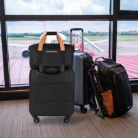 Torba podróżna sportowa czarna 58 cm - bagaż podręczny do samolotu