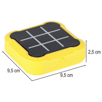 Elektroniczna gra kółko i krzyżyk 4w1 - konsola przenośna żółta